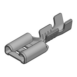 Flachsteckhülsen 6,3 mm