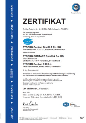 DIN EN ISO/IEC 27001 | STOCKO