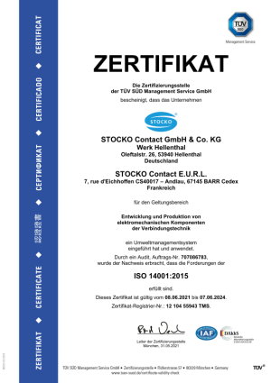 ISO 14001 | Hellenthal / Andlau